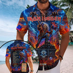Iron Maiden World Tour 2026 Short Sleeve Button-Down Shirt – TMTHU8093