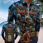 Iron Maiden Zip Polo Shirt – TMTHU8941
