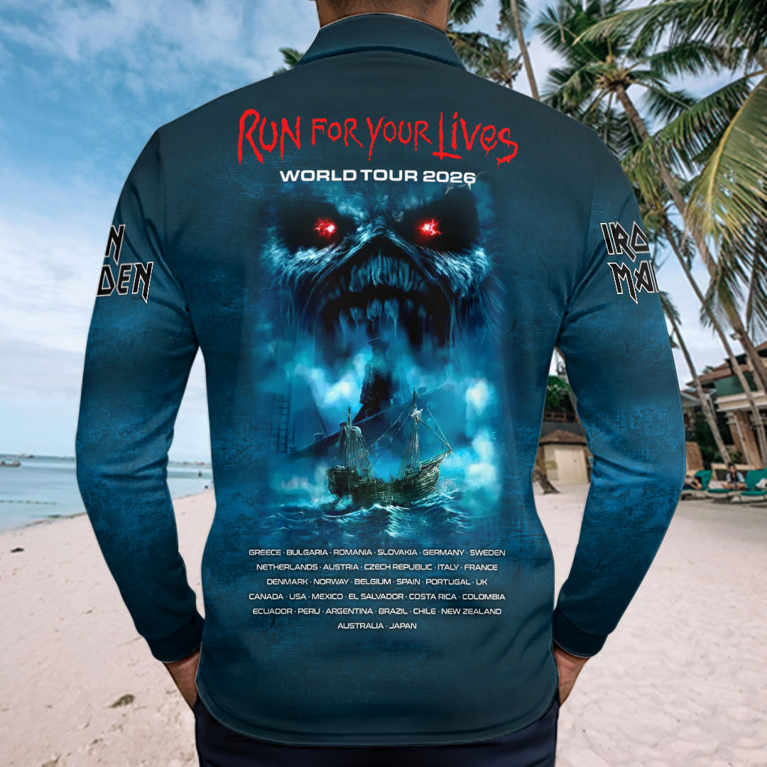 Iron Maiden Zip Polo Shirt – HOATT17643