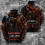 Iron Maiden x Megadeth 2026 World Tour 3D Apparel – TMTHU8909