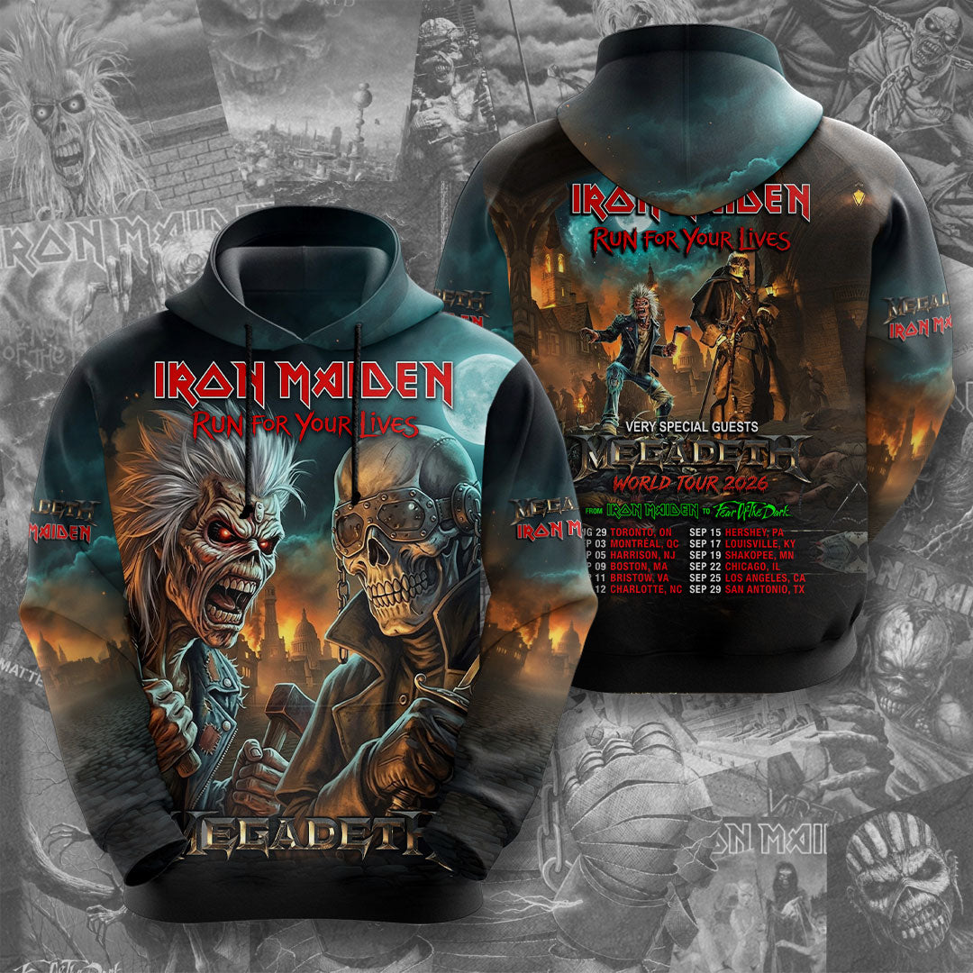 Iron Maiden x Megadeth 3D Apparel – TMTHU6847