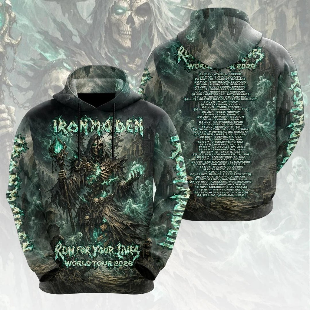 Iron Maiden 2026 World Tour 3D Apparel – HOATT21477