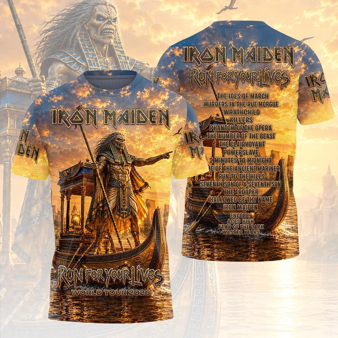 Iron Maiden 2026 World Tour 3D Apparel – HOATT21632