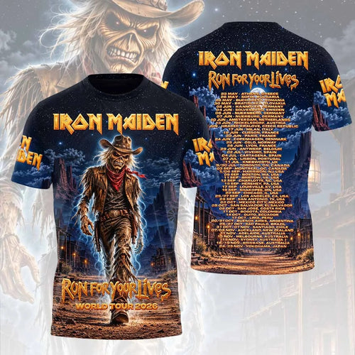 Iron Maiden 2026 World Tour 3D Apparel – HOATT26765