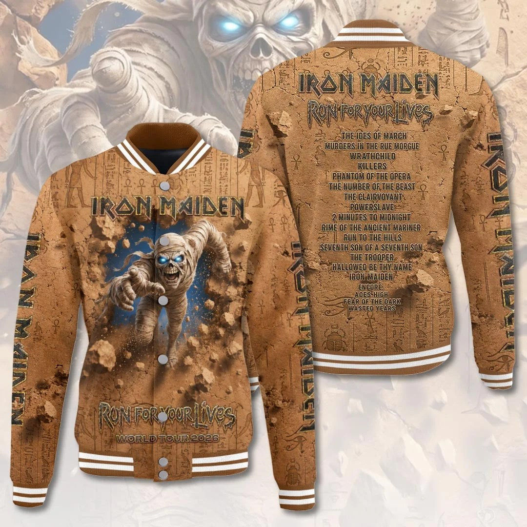 Iron Maiden 2026 World Tour Varsity Jacket – HOATT21184