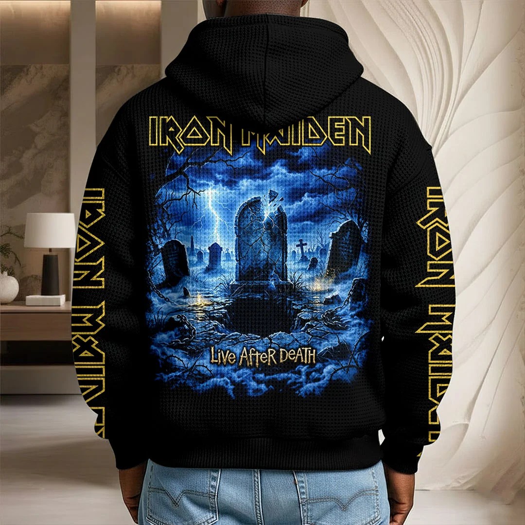 Iron Maiden 3D Unisex Waffle Hoodie – TANTN25660