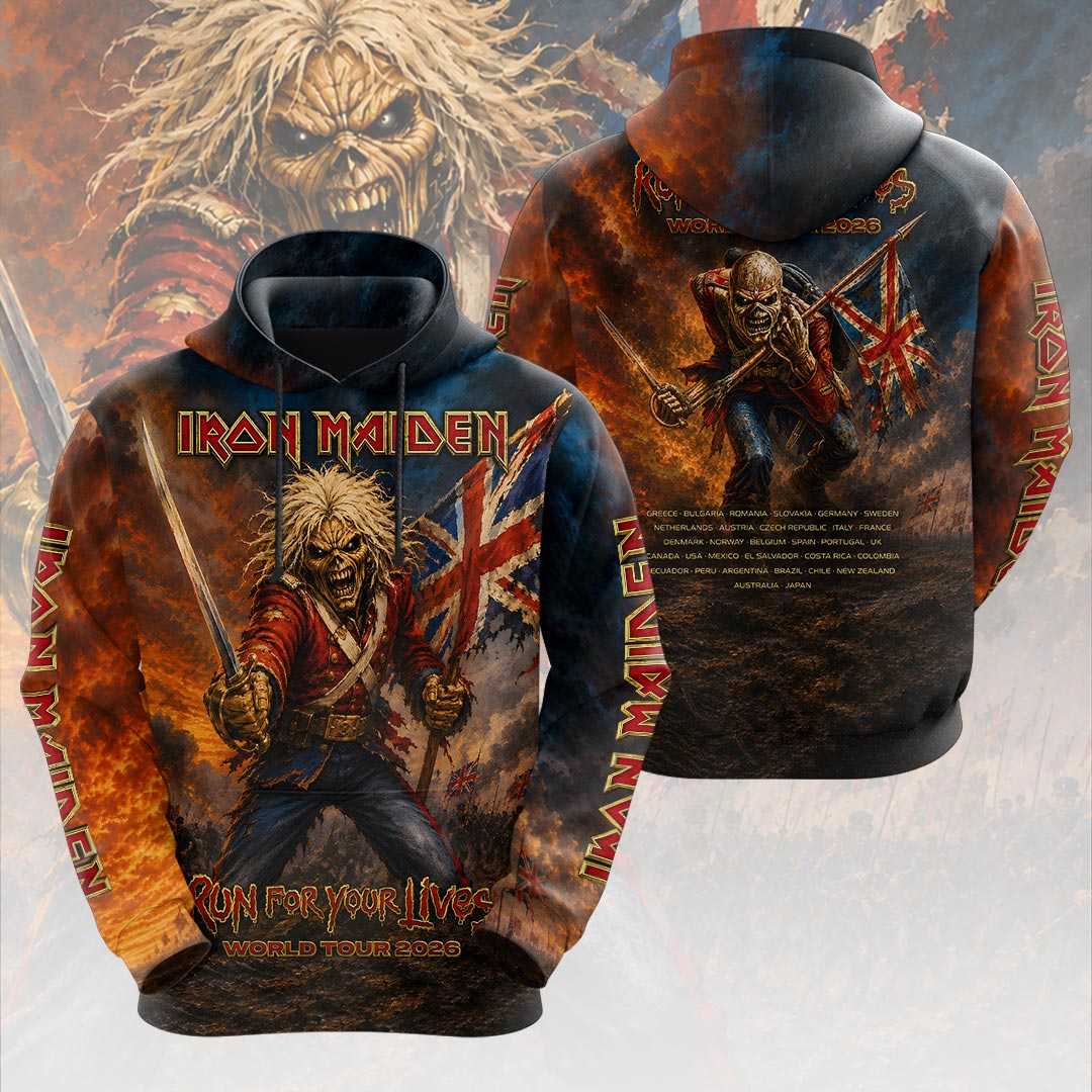 Iron Maiden 2026 World Tour 3D Apparel – HOATT19446