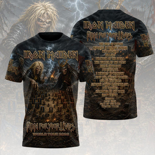 Iron Maiden 2026 World Tour 3D Apparel – HOATT19453