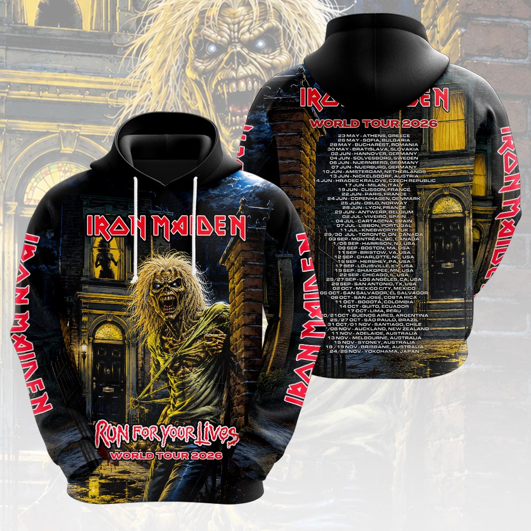 Iron Maiden 2026 World Tour 3D Apparel – HOATT18377
