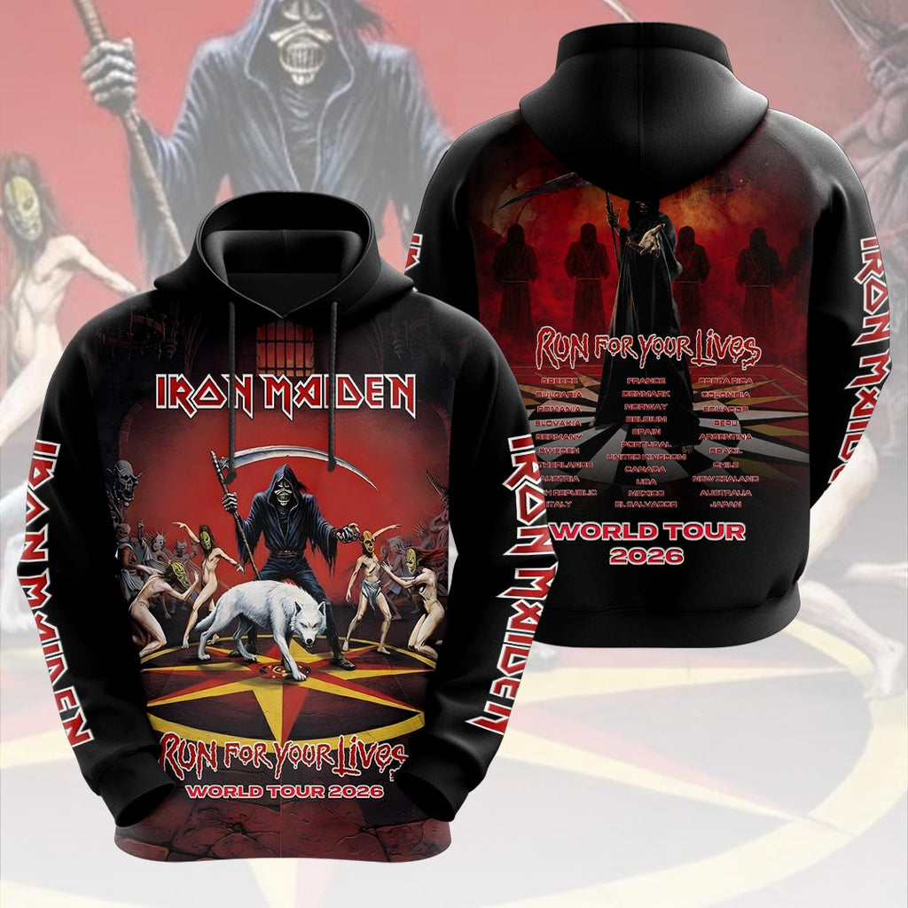 Iron Maiden 2026 World Tour 3D Apparel – HOATT19716