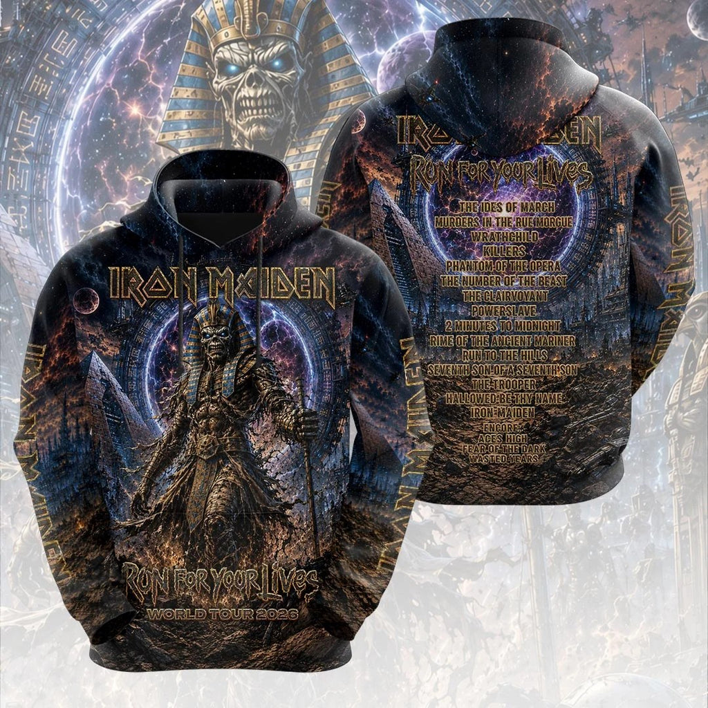 Iron Maiden 2026 World Tour 3D Apparel – HOATT20628