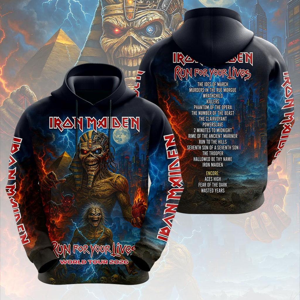 Iron Maiden 2026 World Tour 3D Apparel – HOATT18503