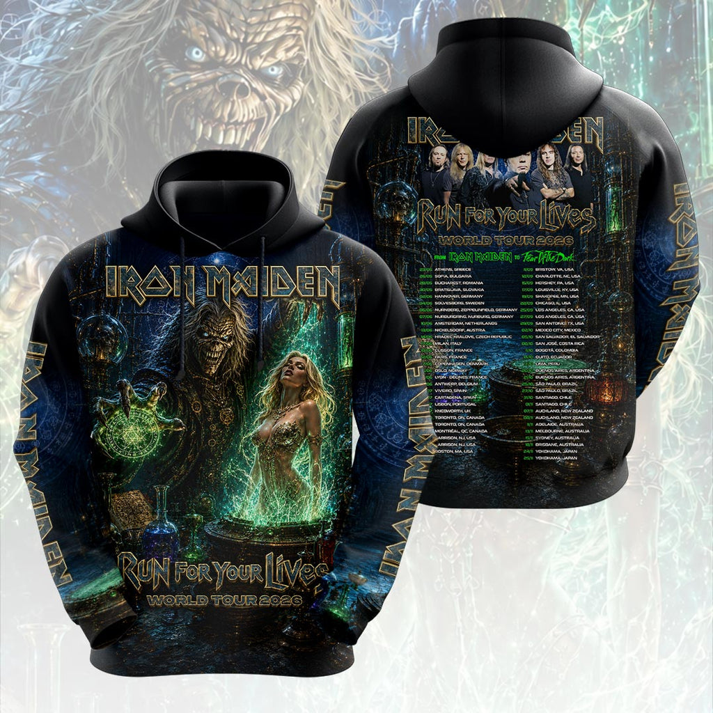 Iron Maiden 2026 World Tour 3D Apparel – HOATT19515
