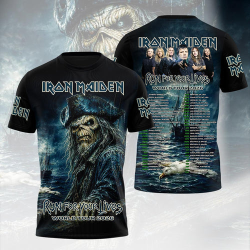 Iron Maiden 2026 World Tour 3D Apparel – HOATT18830