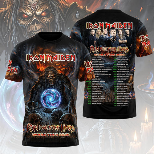 Iron Maiden 2026 World Tour 3D Apparel – HOATT19051