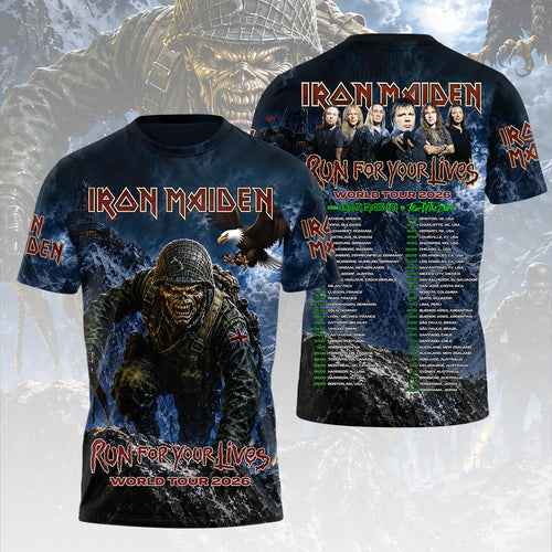 Iron Maiden 2026 World Tour 3D Apparel – HOATT18035