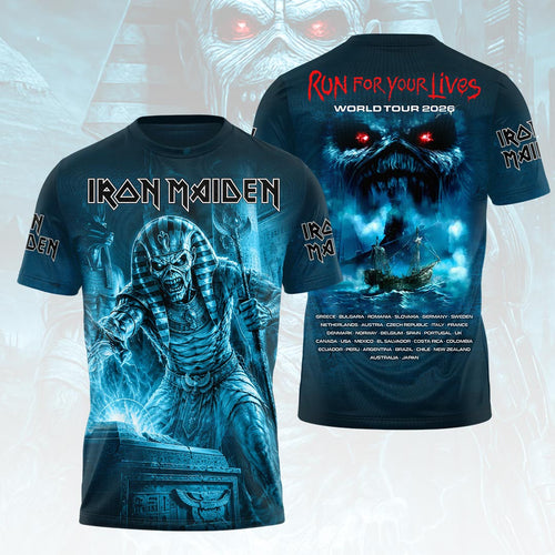 Iron Maiden 2026 World Tour 3D Apparel – HOATT18330