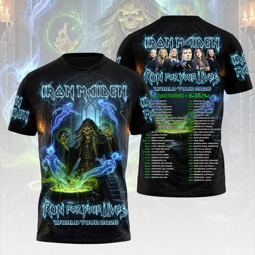 Iron Maiden 2026 World Tour 3D Apparel – HOATT19178