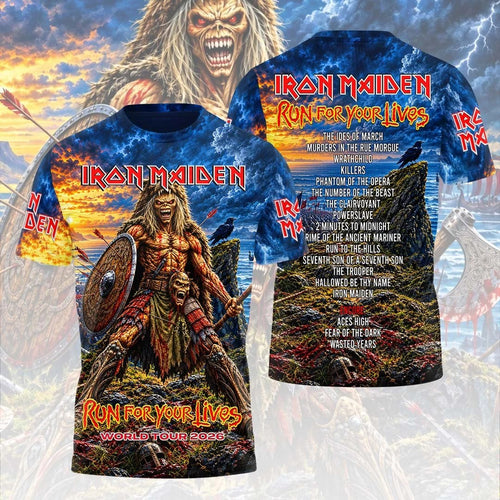 Iron Maiden 2026 World Tour 3D Apparel – HOATT21126