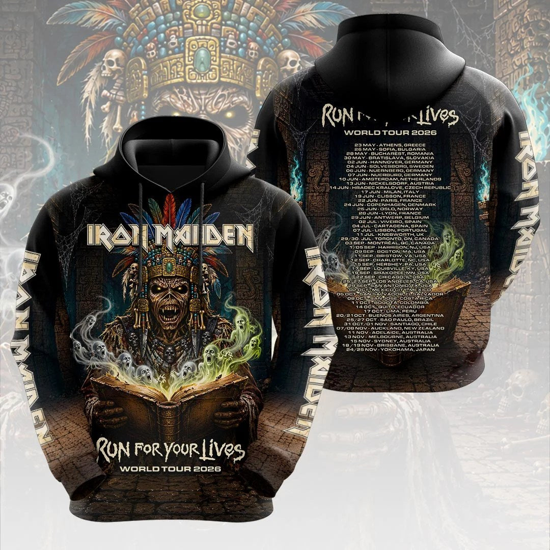 Iron Maiden 2026 World Tour 3D Apparel – HOATT21280