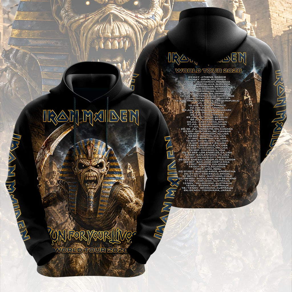 Iron Maiden 2026 World Tour 3D Apparel – HOATT18614