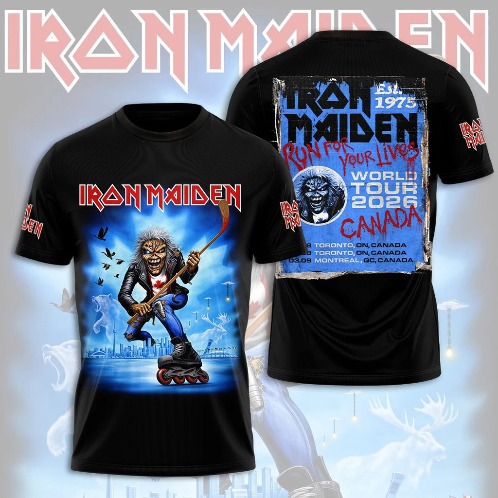 Iron Maiden Canada Tour 2026 3D Apparel – TANTN25354