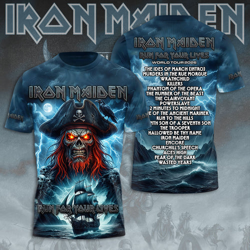 Iron Maiden World Tour 2026 3D Apparel – TMTHU7896