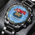 Jaws Black Stainless Steel Watch – GNE NEW332