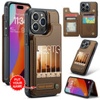 Personalized Christian Leather Wallet Phone Case – TMTHU326