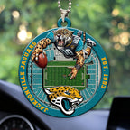 Jacksonville Jaguars Custom shape 2-sided Acrylic Car Ornament – HOATT12583