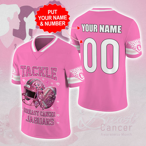 Personalized Jacksonville Jaguars x Breast Cancer Awareness 3D Football Jersey – MAITM12996