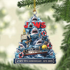 Jaws 50th Anniversary Custom Shape 2-sided Acrylic Ornament – MAITM13956