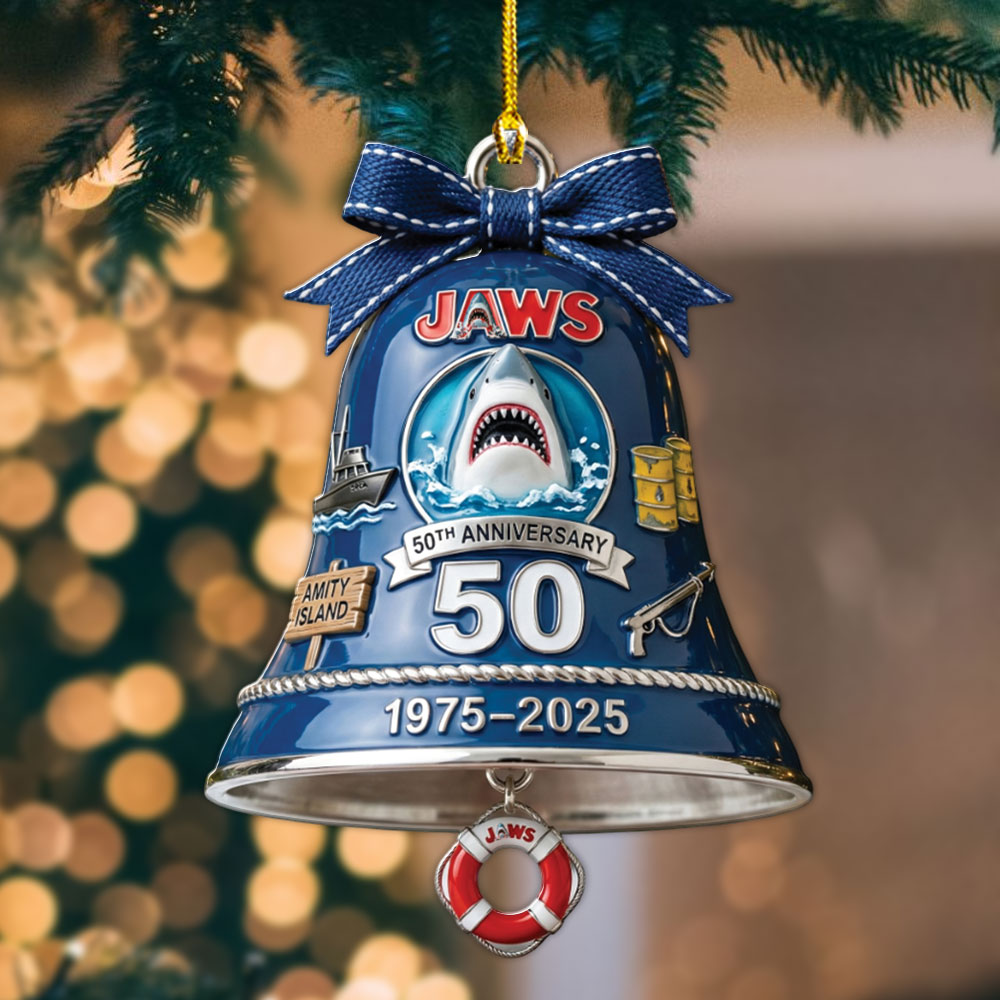 Jaws 50th Anniversary Custom Shape 2-sided Acrylic Ornament – MAITM13957