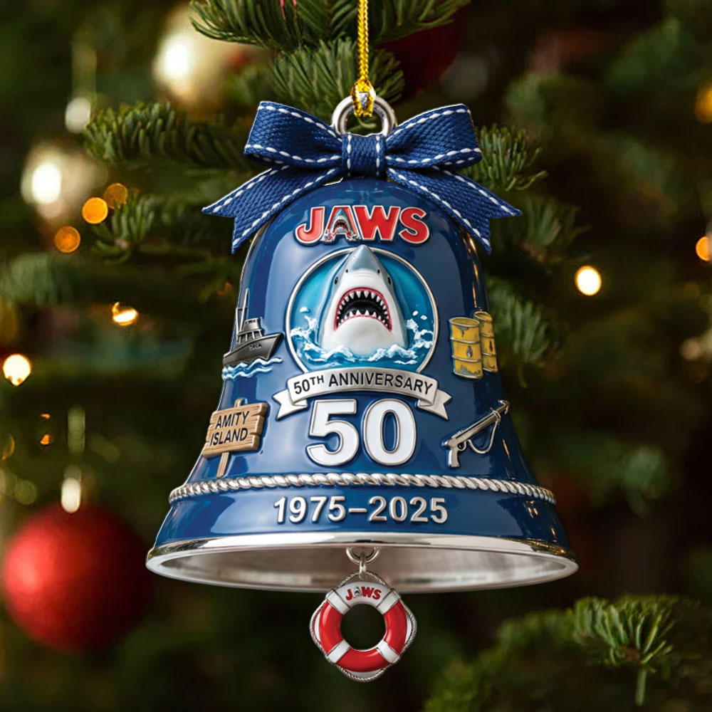 Jaws 50th Anniversary Custom Shape 2-sided Acrylic Ornament – MAITM13957