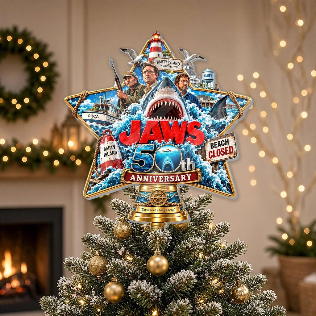 Jaws 50th Anniversary Christmas Tree Topper – HOATT21483