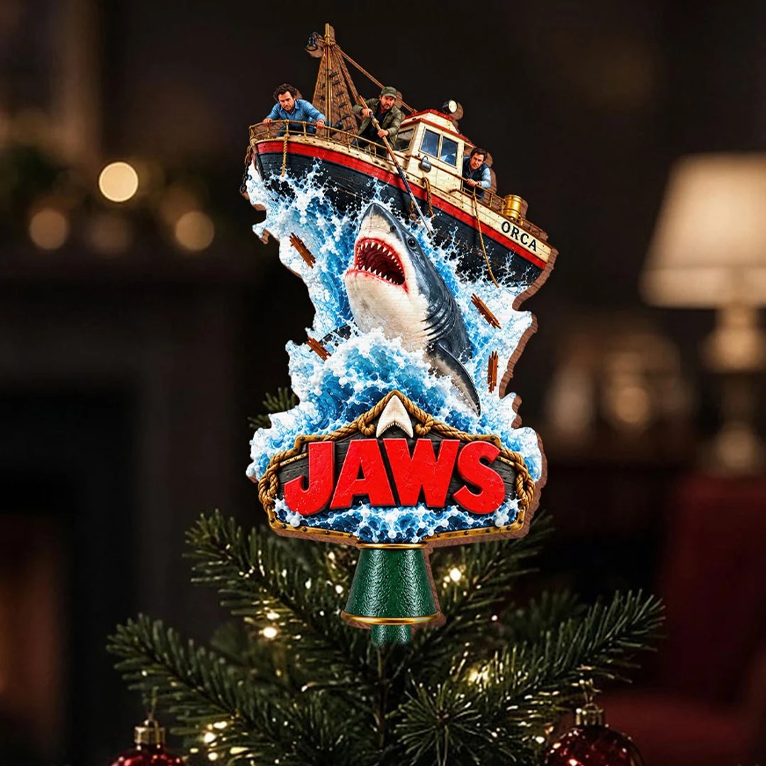 Jaws 50th Anniversary Christmas Tree Topper – HOATT21485