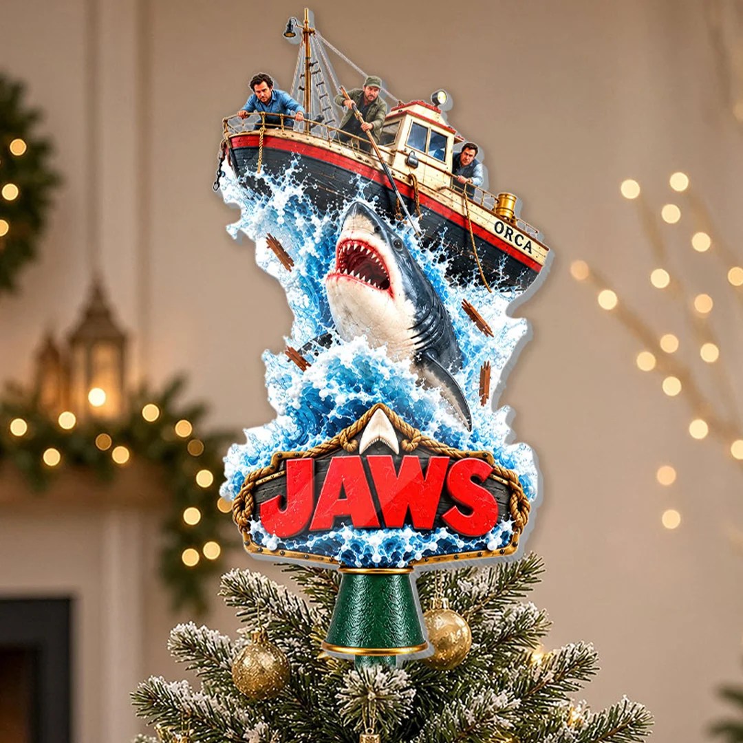 Jaws 50th Anniversary Christmas Tree Topper – HOATT21485