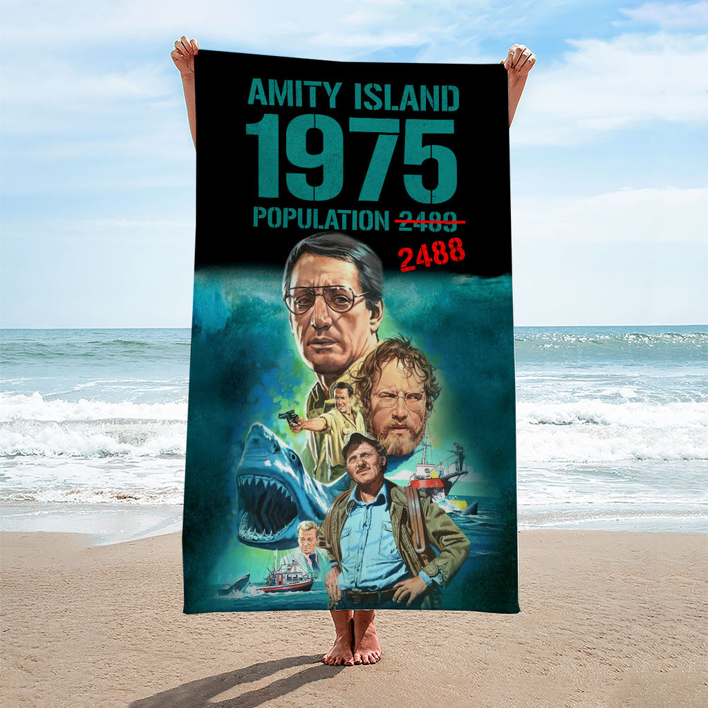 Jaws Rectangle Beach Towel – HOATT 11314