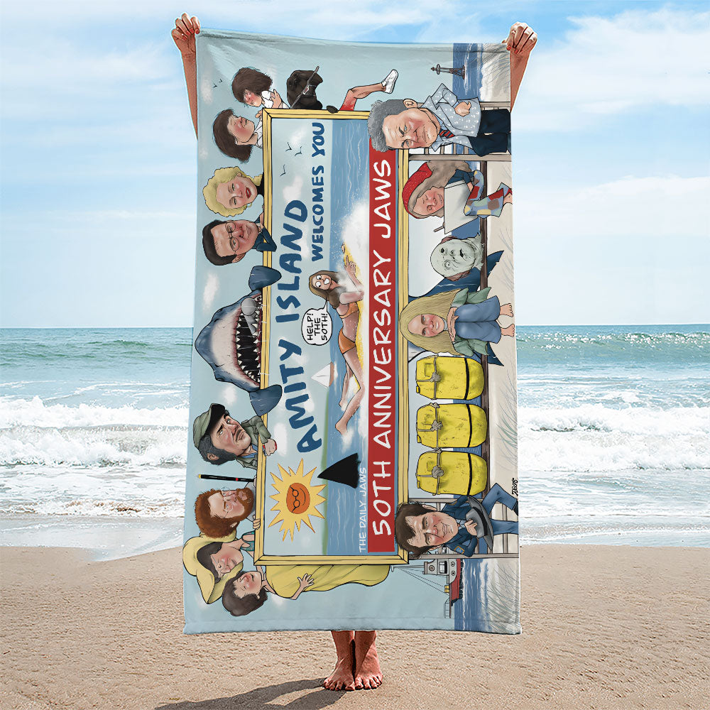 Jaws Rectangle Beach Towel – TANTN 12529