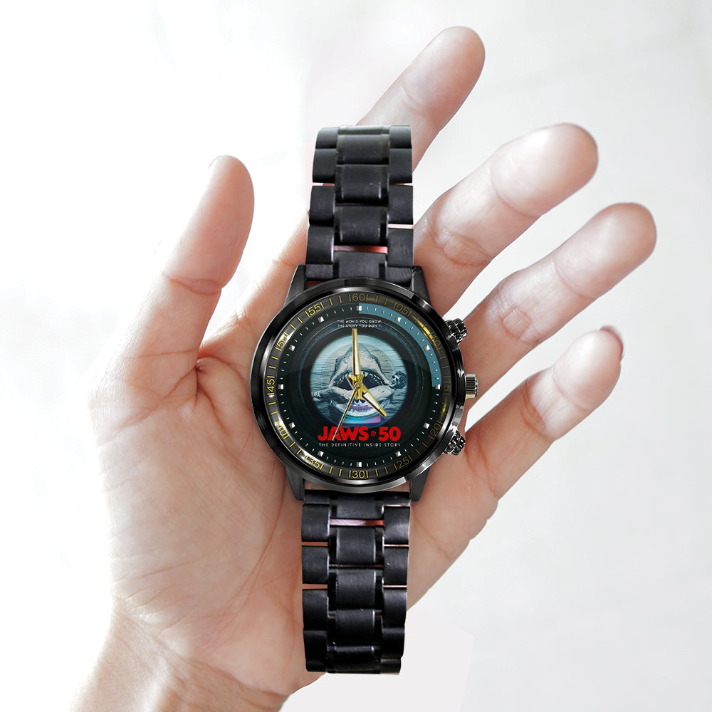 Jaws Black Stainless Steel Watch – GNE NEW431