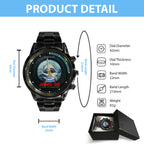 Jaws Black Stainless Steel Watch – GNE NEW431