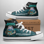 Jaws High Top Canvas Shoes – HOATT 10744