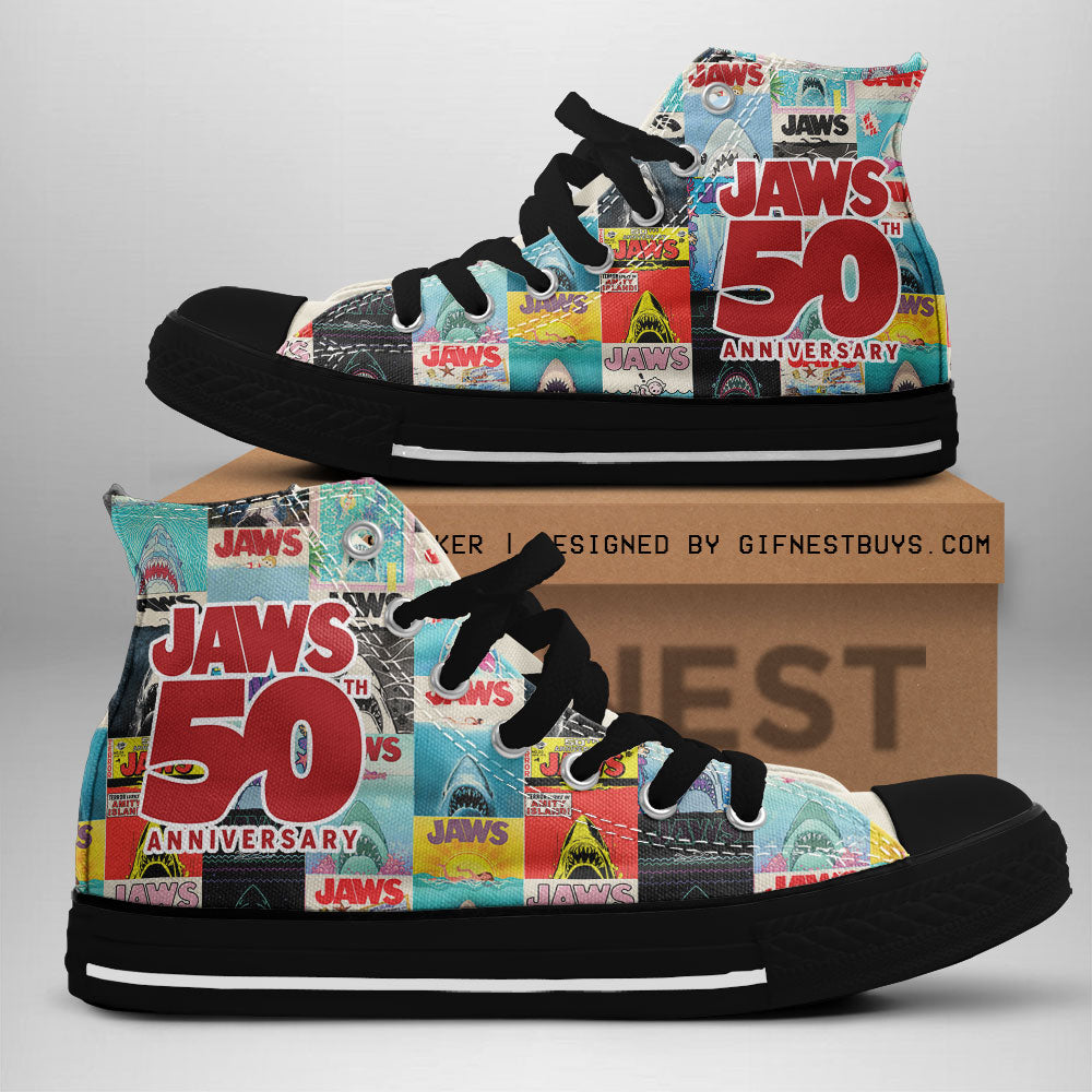 Jaws High Top Canvas Shoes – TANTN 12883