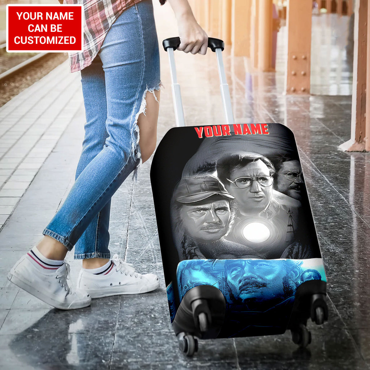 Personalized Jaws Luggage Cover – TANTN 13344