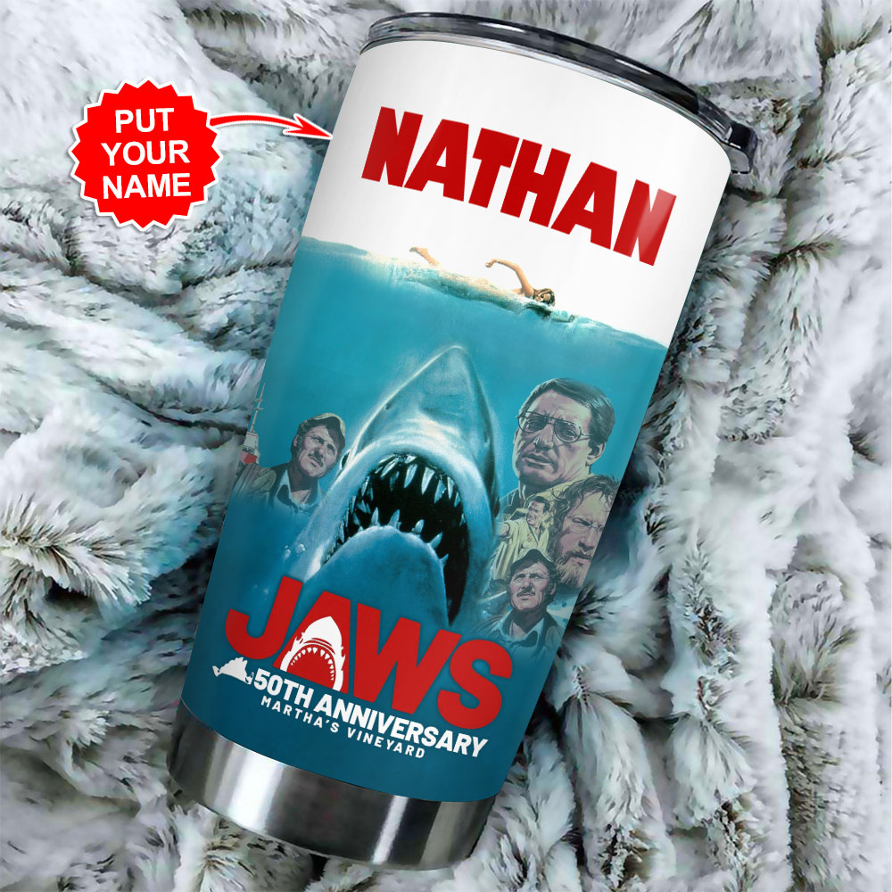 Personalized Jaws Tumbler Cup – HOATT 10089