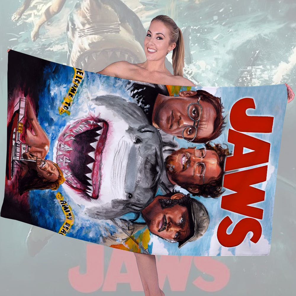 Jaws Rectangle Beach Towel – HOATT 11260