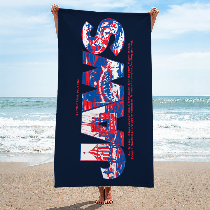 Jaws Rectangle Beach Towel – TANTN 12861