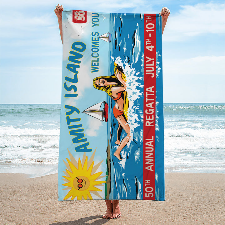 Jaws Rectangle Beach Towel – TANTN 12994