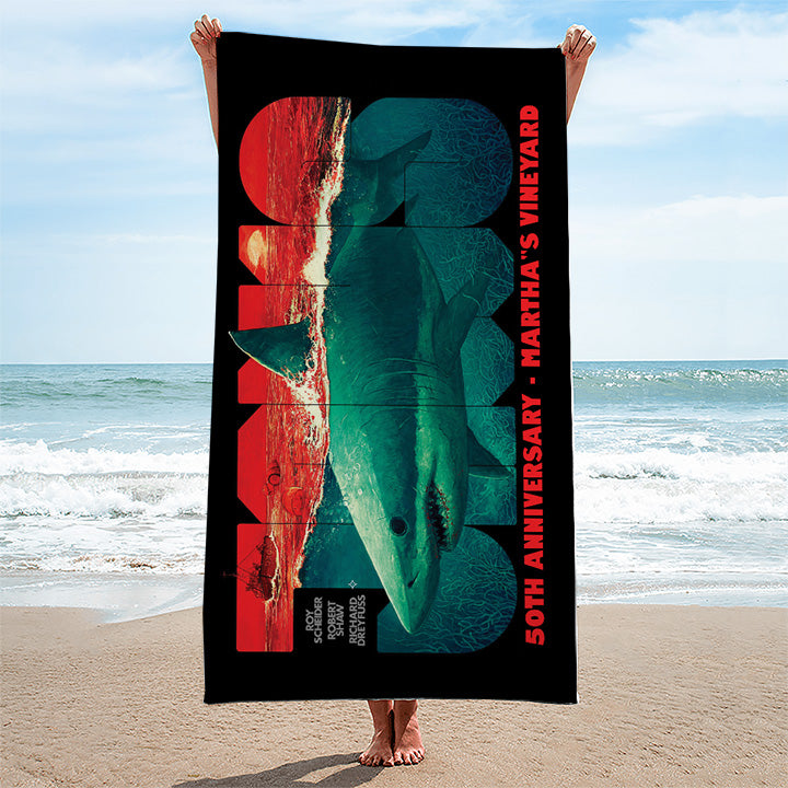 Jaws Rectangle Beach Towel – TANTN 14187