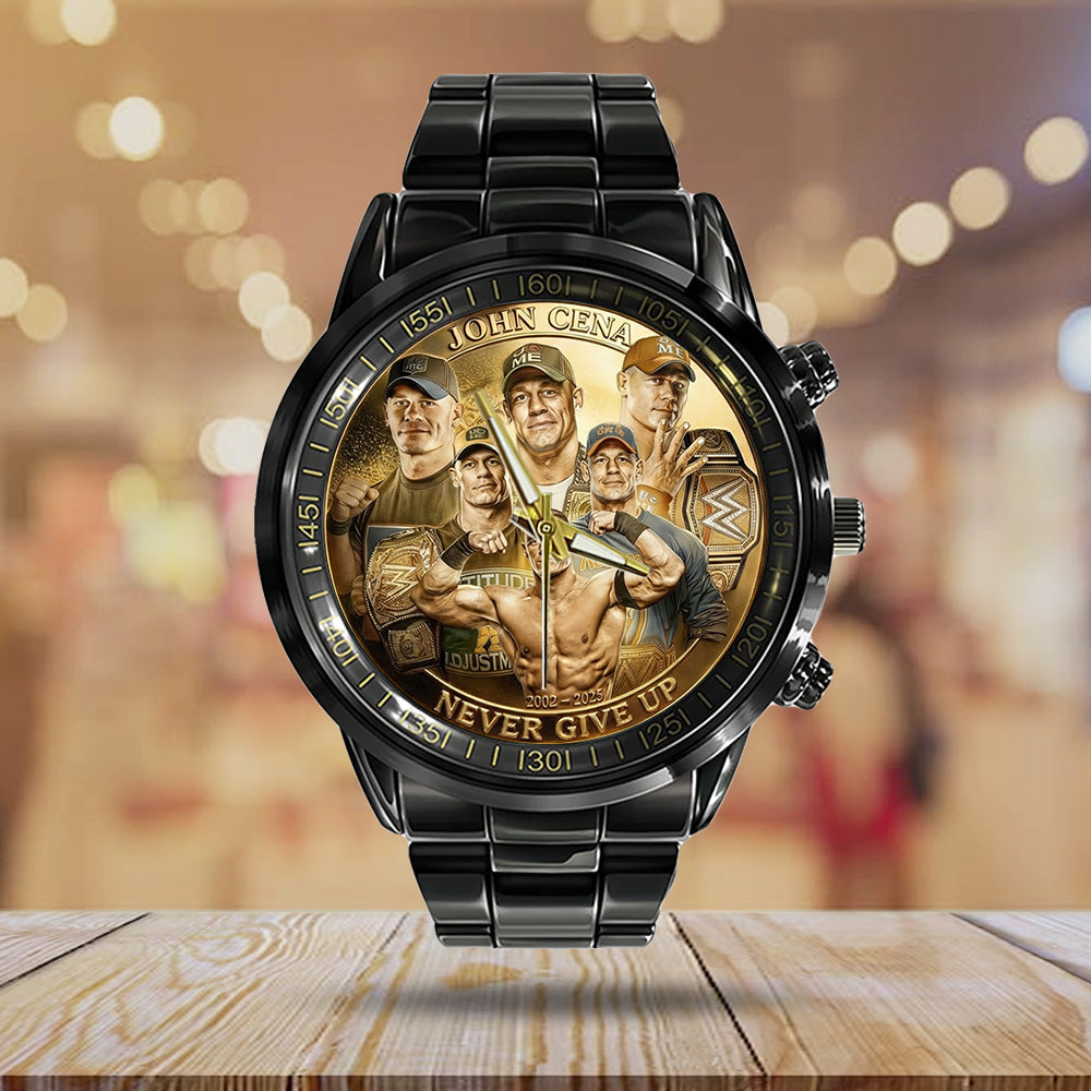 John Cena Black Stainless Steel Watch – TANTN19430